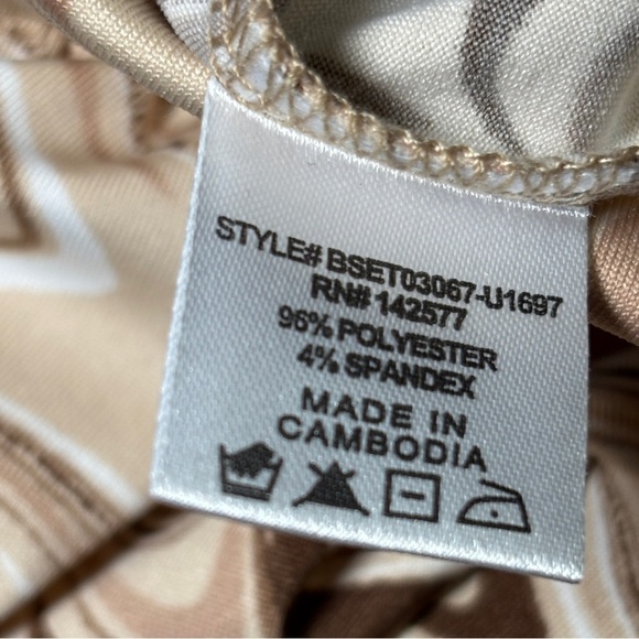 Bia She Wide-Leg Pants Cream Brown Tan Size Large - Picture 3 of 5